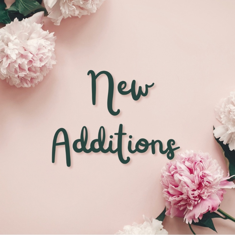 New Additions (5/$25 or 20% off 3+)